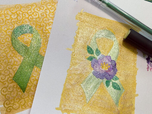 Grüne Schleife als Taschenkunst – kleine Kunst, starke Botschaft Grüne Schleife als Taschenkunst – kleine Kunst, starke Botschaft